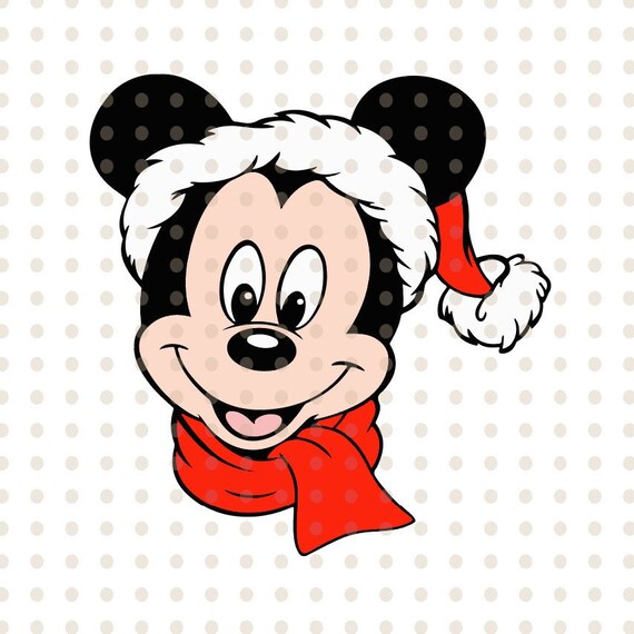Download Mickey mouse silhouette Christmassvg dxf eps pdf png | Etsy