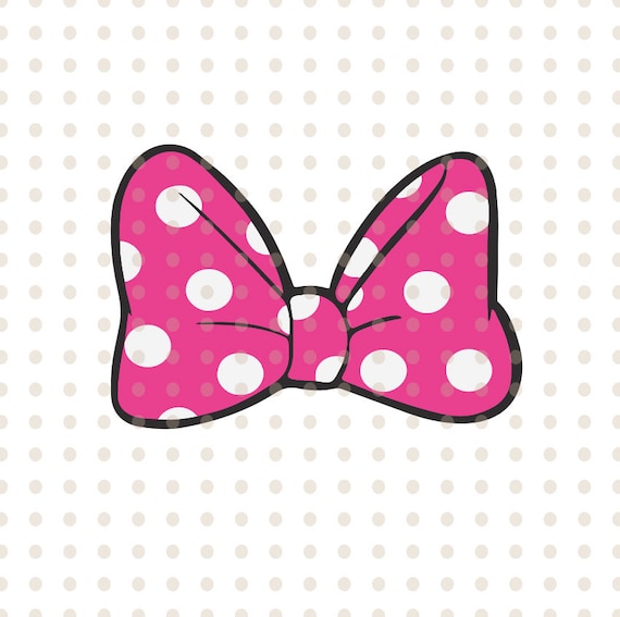 Minnie Mouse bow svg LAYERED minnie mouse cute bow polkadots | Etsy
