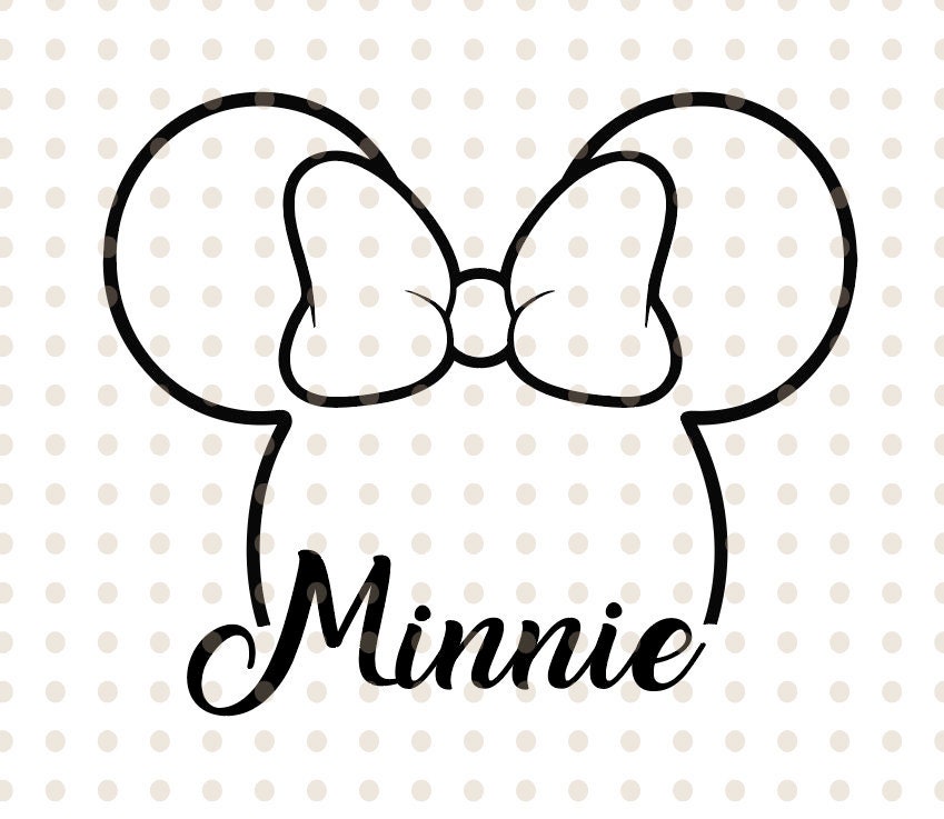 Free Free 154 Minnie Mouse Head Silhouette Svg Free SVG PNG EPS DXF File
