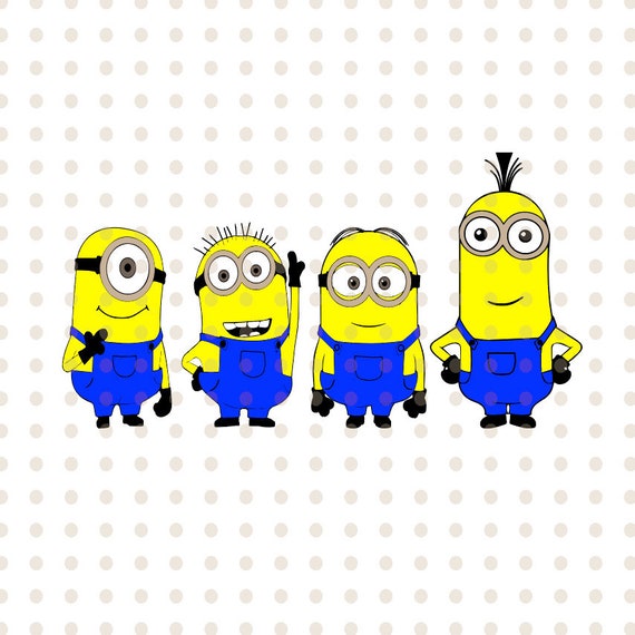 Minions Svg Despicable me Dxf Eps & Png Cutfiles Minions ...