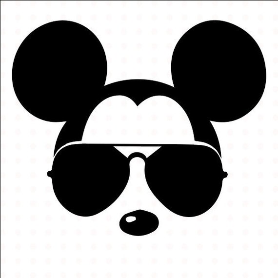 Mickey Mouse SVG sunglasses, Disney Mickey Mouse sunglasses cricut silhouet...