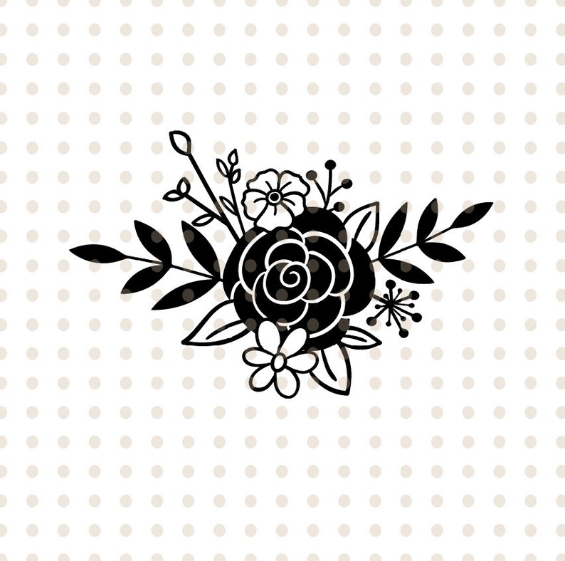 Download Clip Art Pretty Flowers Cut File Flowers Svg File Cut File Silhouette Of Flowers Floral Flowers Clipart Flower Svg File Wedding Flowers Clipart Art Collectibles