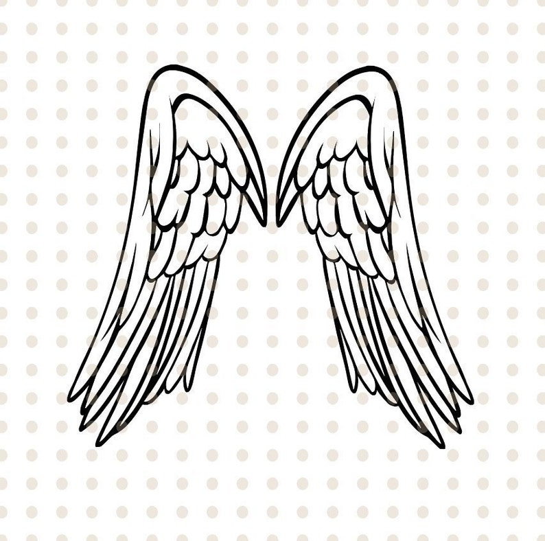 Download Clip Art Art Collectibles Angel Wings Svg Dxf Eps Png Wings Cut File Wing Svg Cricut Silhouette Files Angel Wings Png Clipart Angel Svg Cut File Wings Svg