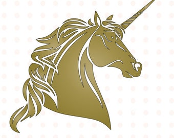 Unicorn SVG cutting file, unicorn head svg instant download, unicorn svg file for cricut and silhouette, svg files