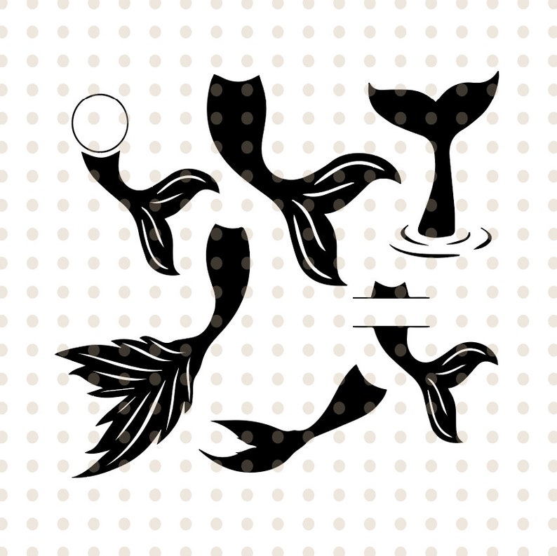 Download Clip Art Art Collectibles Whale Mermaid Monogram Frame Svg Mermaid Tail Svg Dxf Png Pdf Svg U2013 Cut Files Cricut Silhouette U2013 Eps Mermaid Svg Mermaid Tail Clipart