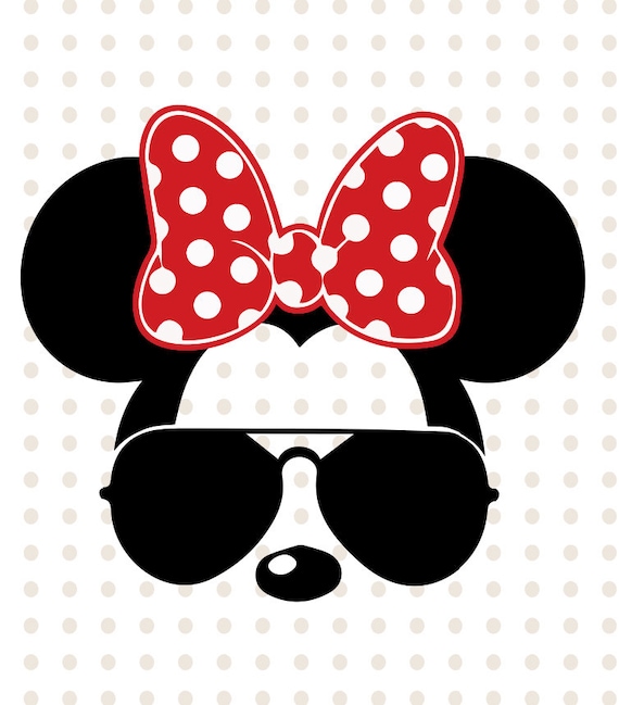 Download Minnie Mouse svg sunglasses Layered Disney Minnie Mouse | Etsy