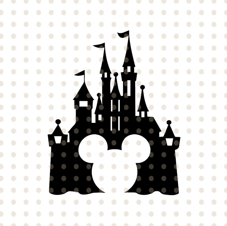Download Clip Art Disney Castle Svg Disney Castle Silhouette Disney Castle With Mickey Head Disney Vector Clipart Disney Files For Cricut And Silhouette Art Collectibles