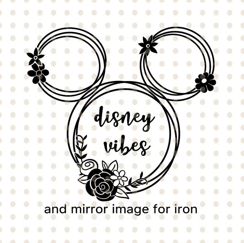 Download Floral Wreaths Ears Mickey Mouse Head Disney Vibes Svg Digital Cut File Disney Silhouette Disneyland Clipart Mickey Cricket Clip Art Art Collectibles Tripod Ee