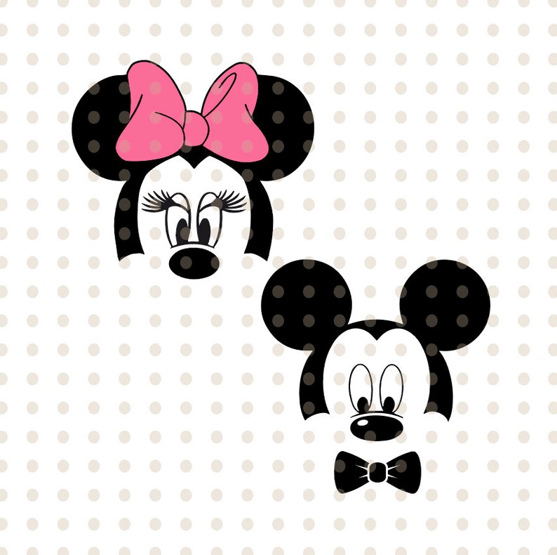 Download Clipart Mickey Minnie Mouse Layered Head Face Svg Png Vector Cut File Cricut Silhouette Cameo Vinyl Decal Disney Printable Tshirt Transfer Clip Art Art Collectibles Urtesi Com