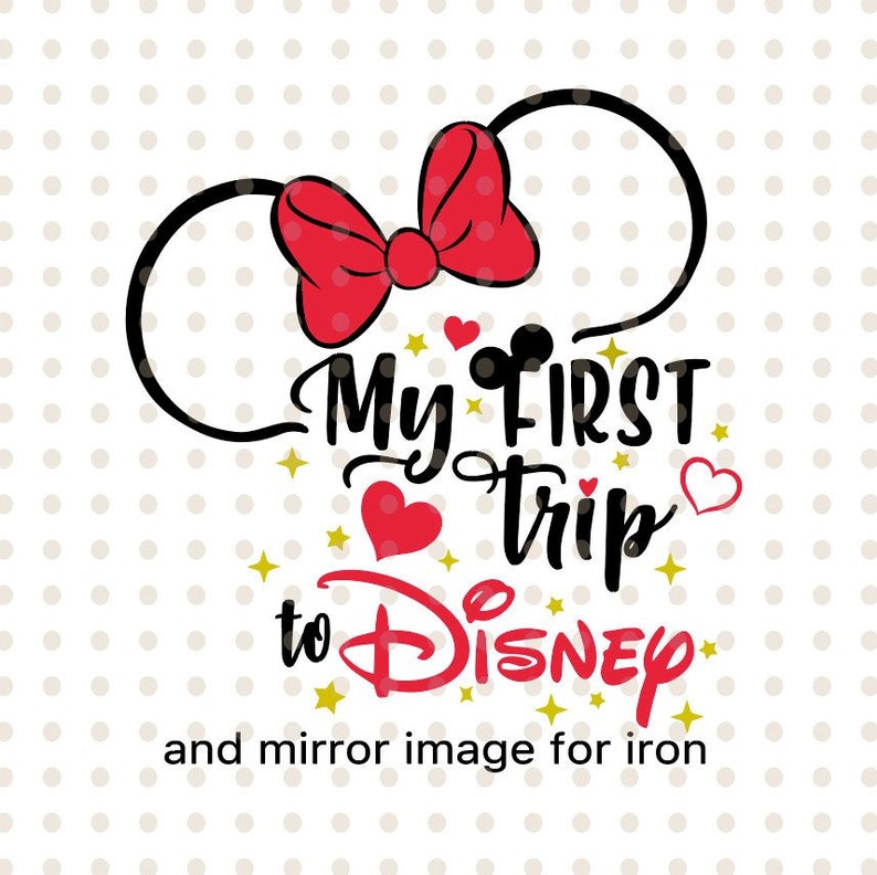 Download My first trip to Disney SVG file Disney Minnie mouse | Etsy