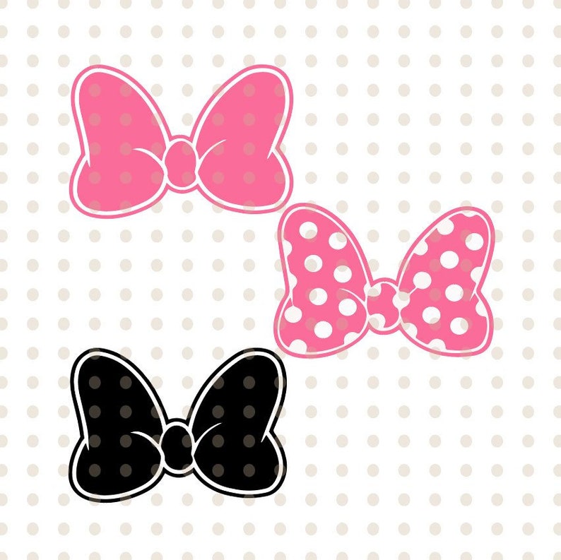 Download Clip Art Minnie Bow Svg For Cricut And Silhouette Disney Clipart Minnie Mouse Cute Bow Svg And Png Instant Download Minnie Mouse Bow Svg Art Collectibles