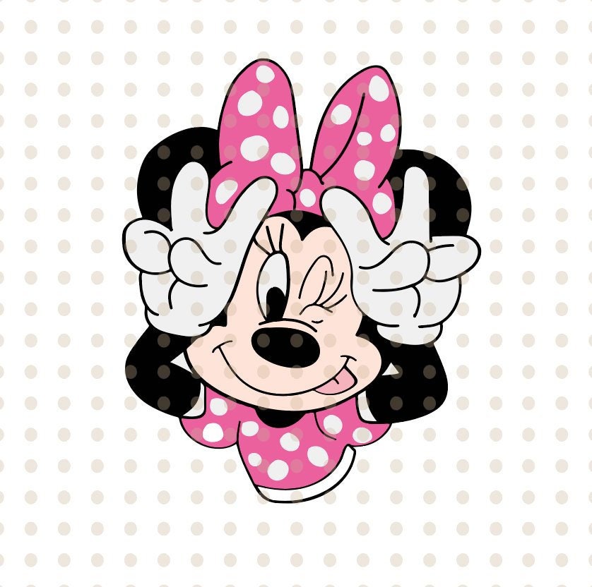 Minnie Mouse SVG Instant Download Minnie Mouse Head Vector | Etsy