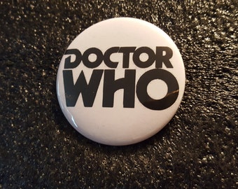 Doctor Who Logo - pinback button 2.25"