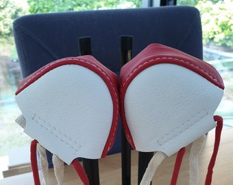 Leather toe guards for roller skates