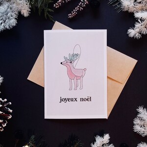 Reindeer - Holiday greeting card illustration