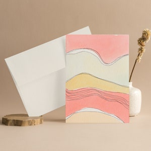 Bondi, greeting card, watercolor, abstract art, stationery