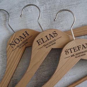 Groomsman gepersonaliseerde hanger - gegraveerde hanger voor getuige, vader van de bruidegom - huwelijkscadeau - gepersonaliseerde hanger vrijgezellenfeest - in het Duits
