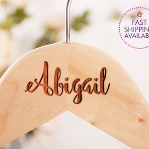 Custom Engraved Bridesmaid Hanger: Personalized Wedding Dress Hanger