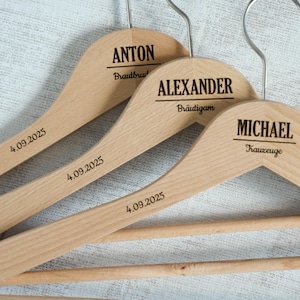 Groomsman gepersonaliseerde hanger - gegraveerde hanger voor getuige, vader van de bruidegom - huwelijkscadeau - gepersonaliseerde hanger vrijgezellenfeest - in het Duits