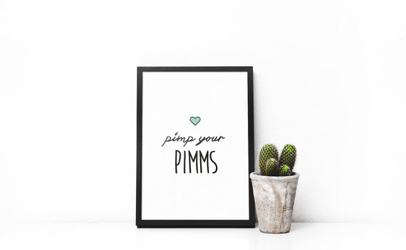 Pimp Your Pimms Drinks Table Sign Wedding Sign Wedding Etsy