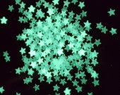 10 Grams - Glow In The Dark UV Star Glitter - COSMETIC GLITTER - Festival Rave Beauty Makeup Face Body Nail