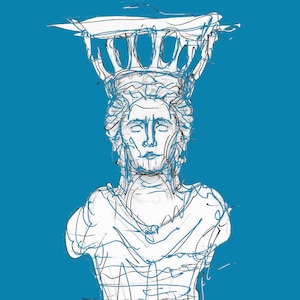 Caryatid - Digital print Premium Satin Photo Paper 300 gm -Ancient Greece - Acropolis - Signed art