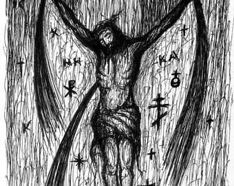 Stigmata - ORIGINAL ART - Pencil on paper