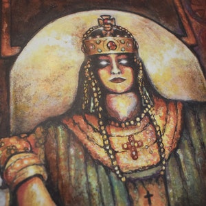 Empress Thedora - Digital Print on Velvet 300 Gr Paper,(unframed