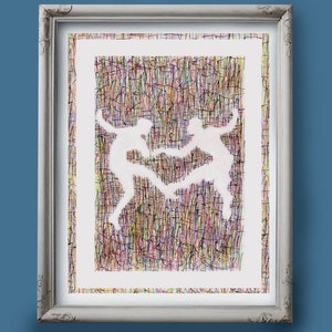 Sinfonia notturna - stampa digitale su carta Velvet 300gr, firmata dall'artista.(senza cornice) Antica Grecia,Satiro