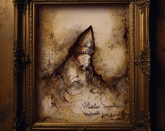 Vlad Tepes - ORIGINAL ART -  (Unframed) Pencils and dusts on paper