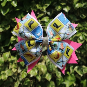 Fiesta Mexicana Girl Birthday Bow- Mexican Hairbow