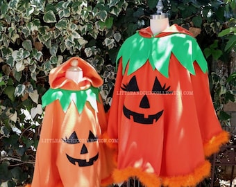 Classic Glitter Jack O'Lantern Pumpkin Halloween Poncho - Pumpkin Poncho -Pumpkin Costume - Pumpkin Halloween Adult Costume Cape