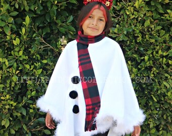 Snowman Poncho - Cute Ugly Christmas Sweater Kids, Tacky Christmas sweater- Christmas Gift - Ugly Christmas Party
