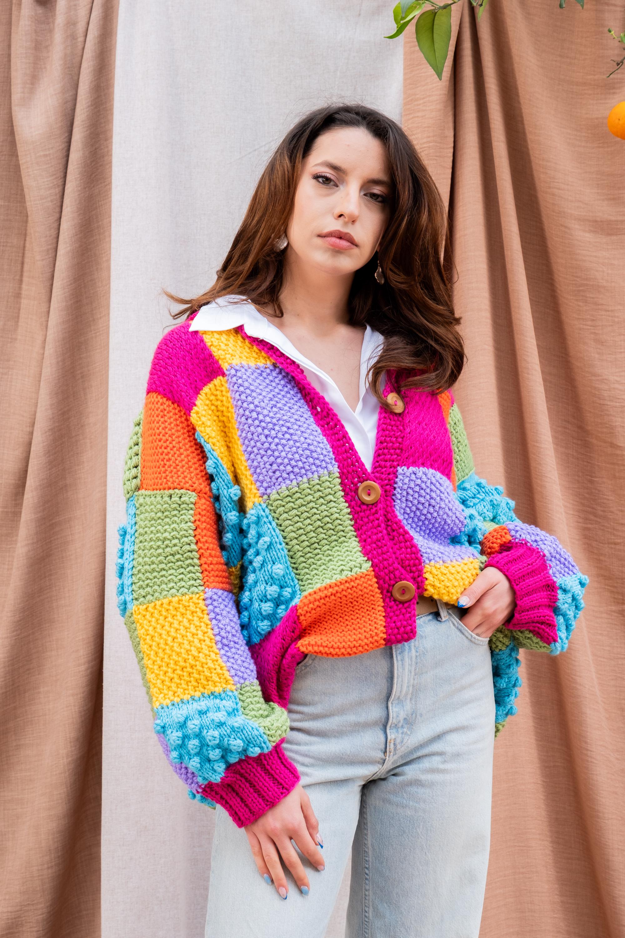 TRUNK PROJECT Multicolor Knit Cardigan