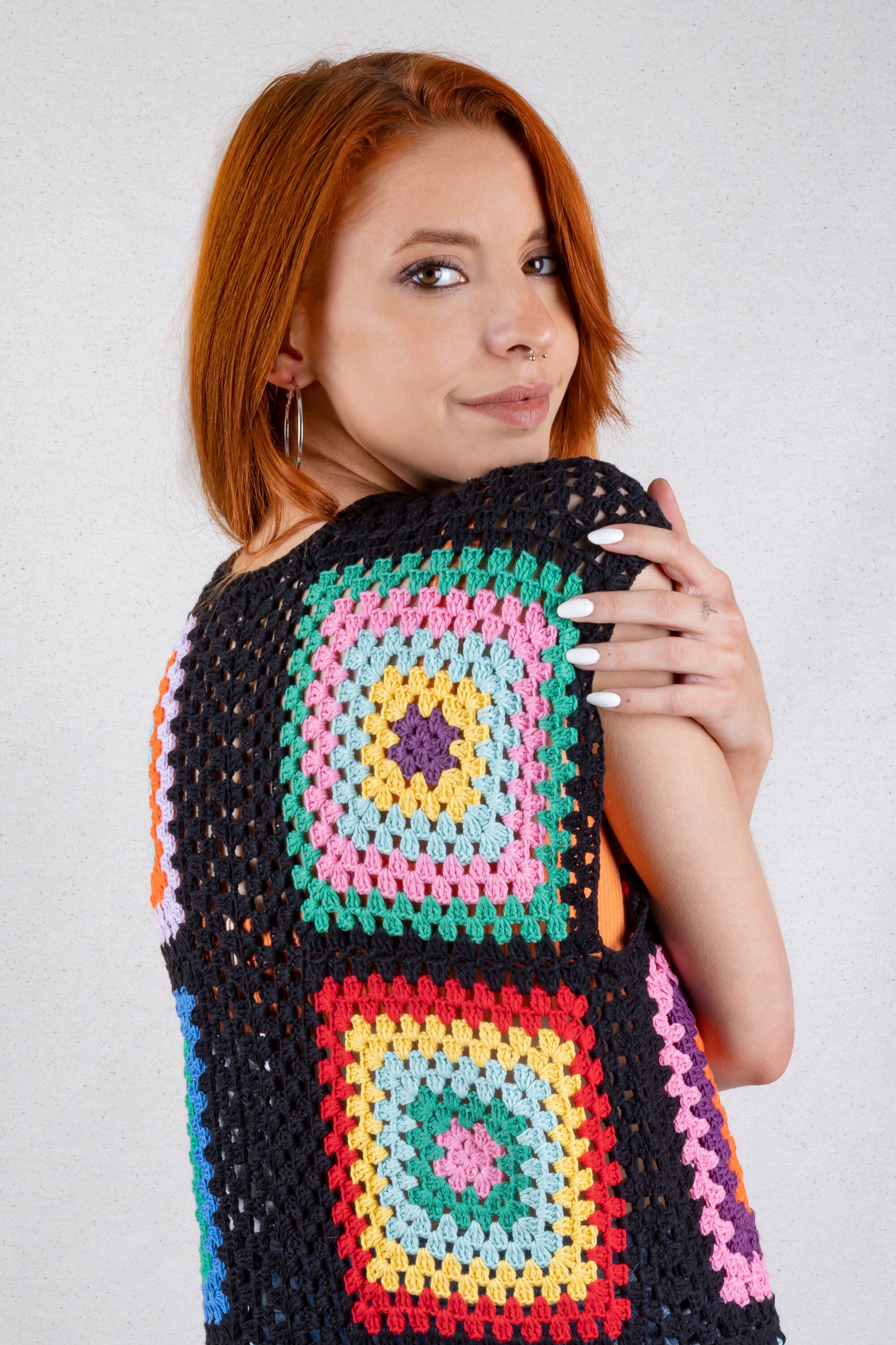 crochet waistcoat zara