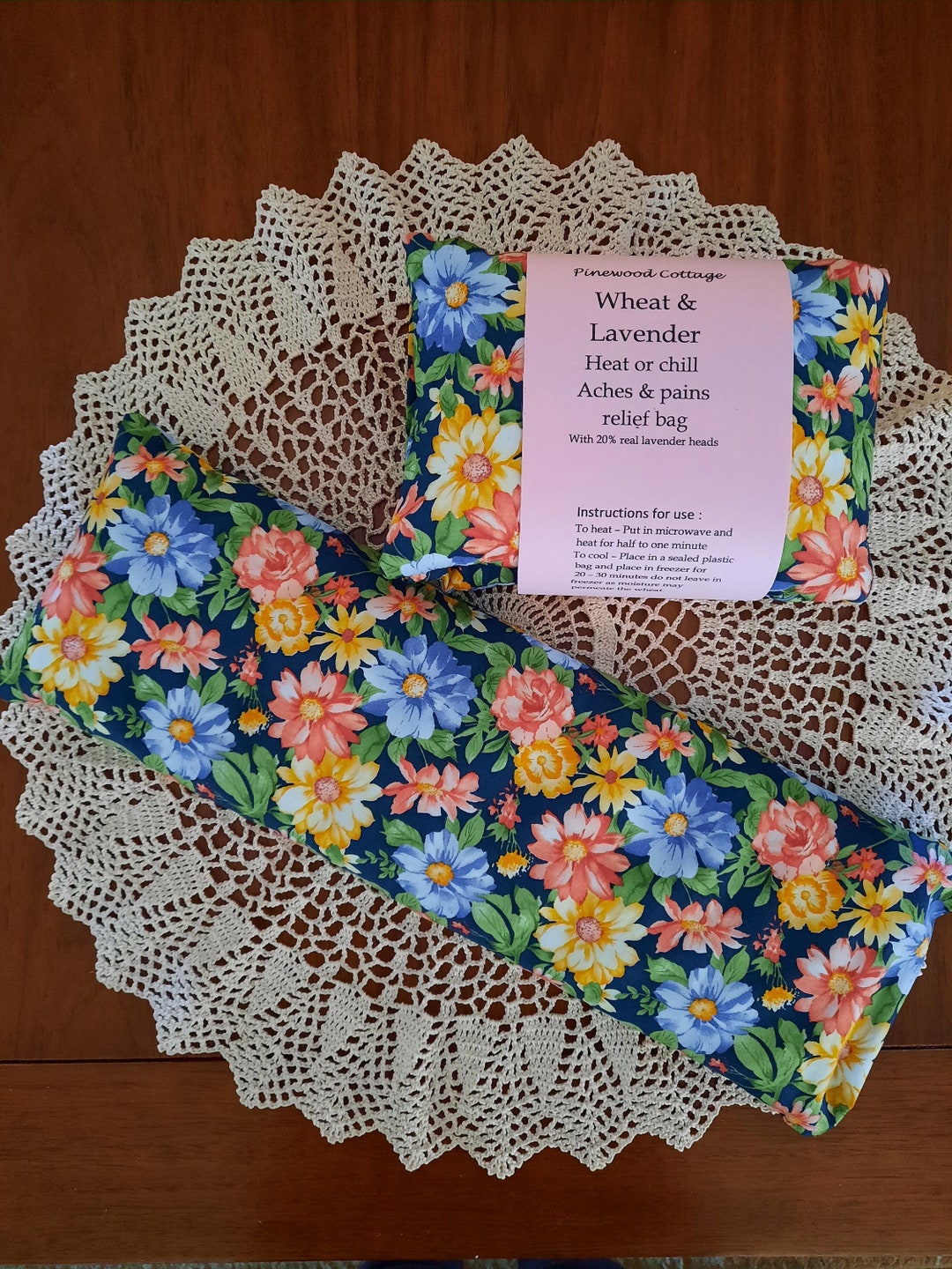 Wheat and Lavender Rice Lupin Bean Heat or Cold Bag With Etsy