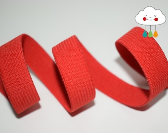 Rubber band, 1.5 cm wide, red