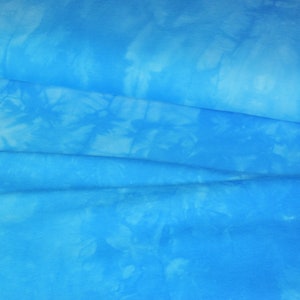 Jersey de coton, batik, tie dye, turquoise image 2