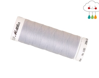 Sewing yarn, light blue, Amann Mettler Seralon universal yarn, col. 0036