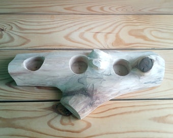 Candelabro de madera de 14 pulgadas para centros de mesa de boda, cumpleaños, decoración de mesa de café