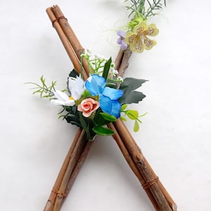 10" Woodland twig letters Rustic Nursery Letter Sticks letter Rustic Wall Letter Wooden floral letter