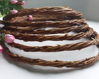 Willow Branch Rings 2-6" – Handmade Dreamcatcher Hoops, DIY Wreath Bases (10 Pcs)