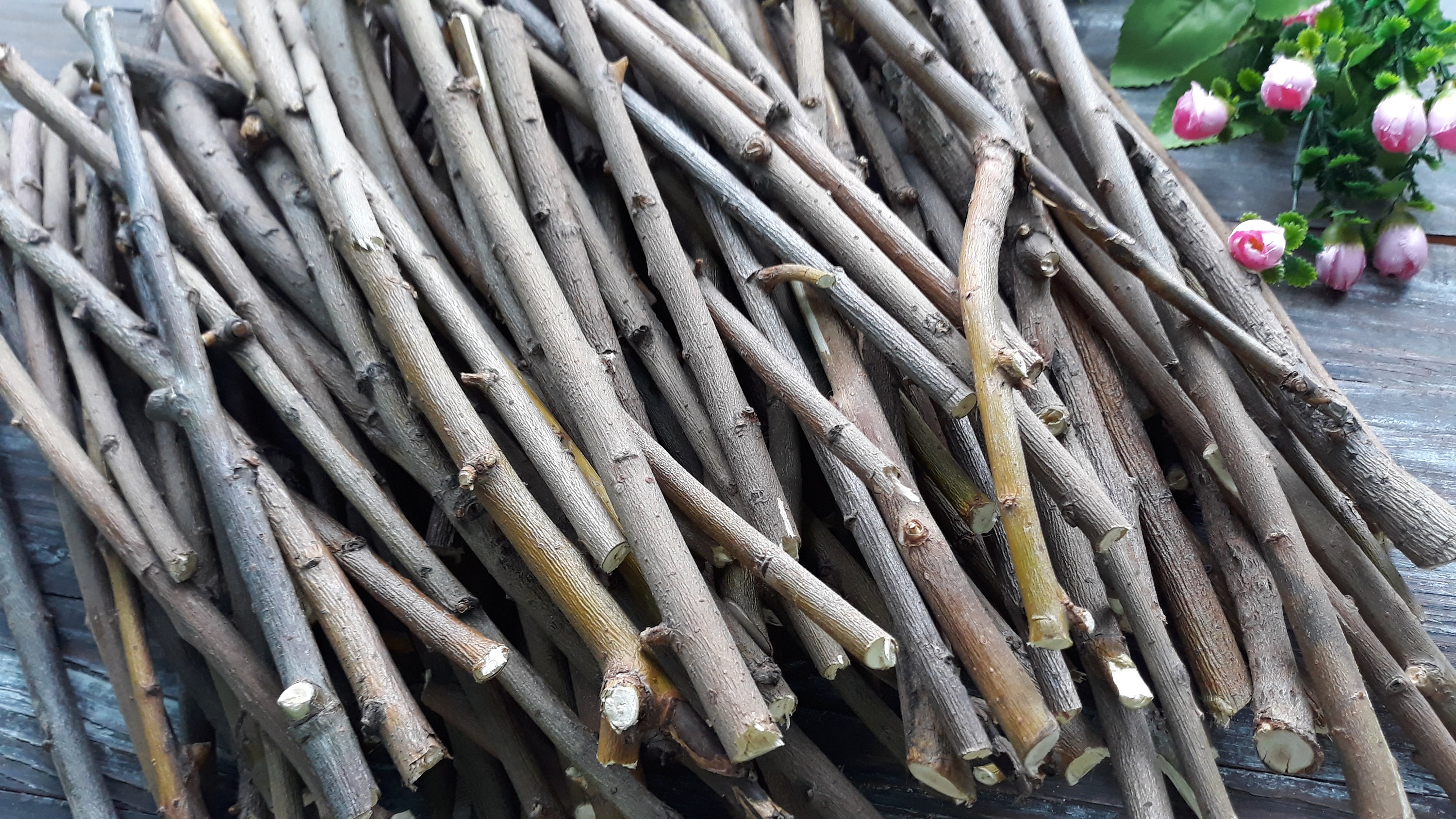 Wood sticks set of 20 pcs 12 long Branch bundle Rustic | Etsy