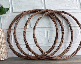 Willow Branch Dreamcatcher Hoops, Handmade Wreath Base (Set of 2)