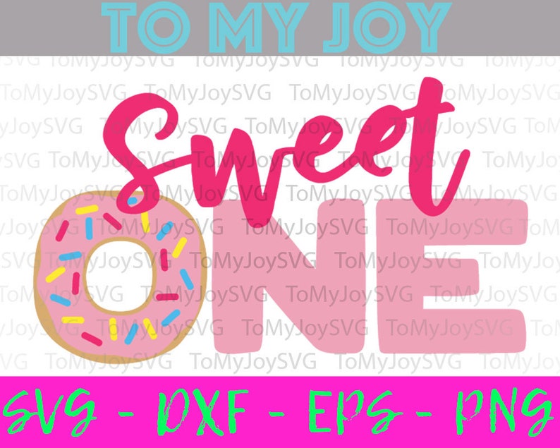 Download Sweet One Donut Birthday SVG First Birthday 1st Donut | Etsy