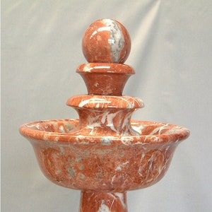 Indoor Red Marble Rotating Ball Fountain