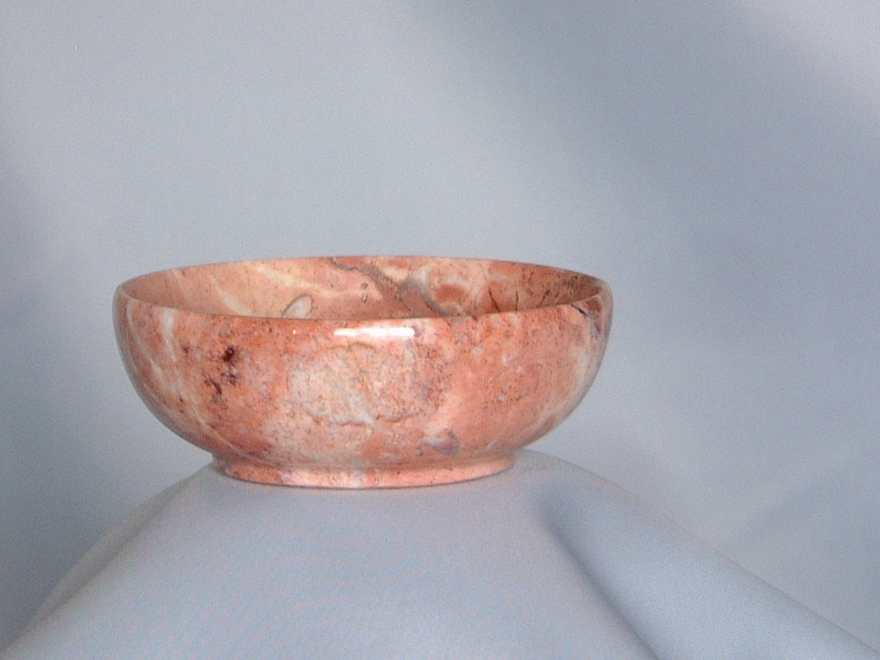 Coupelle Marbre Rose Antique 10 X 4 cm