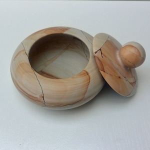Sugar box candy in teak marble