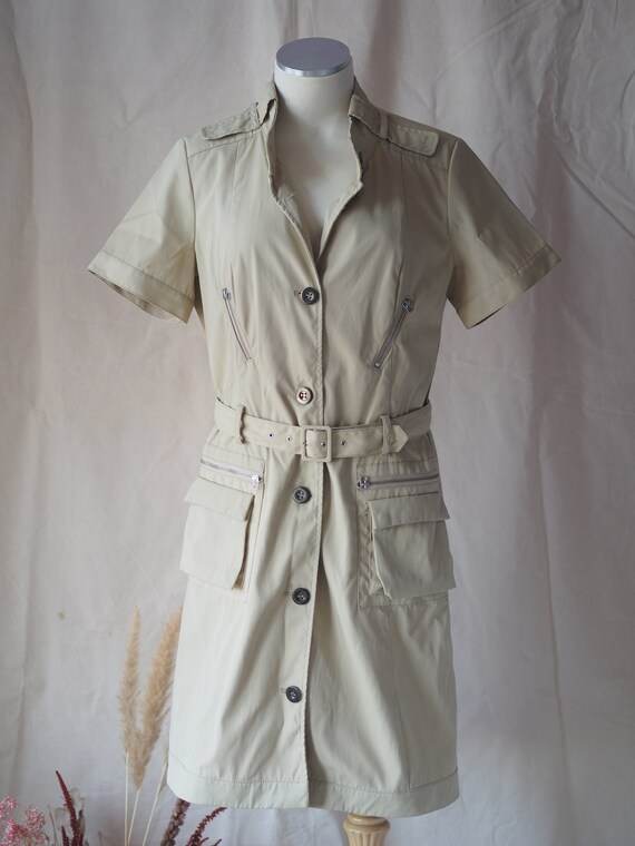 Pink Tartan Cargo Dress