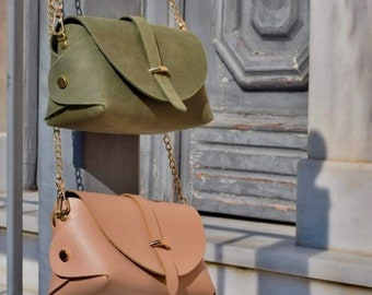 Kleine leren tas voor vrouwen, minimalistische, handgemaakte portemonnee, bruidsmeisjescadeau, leren minitas